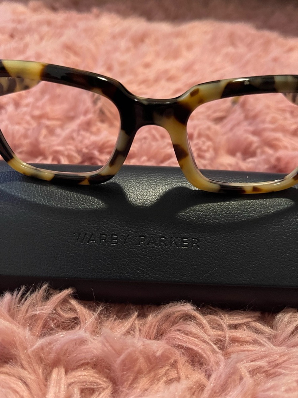 Warby Parker Blonde Tortoise Square Glasses - Picture 2 of 5